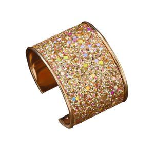 Pipi Tree Glitter Cuff Bracelet NWOT